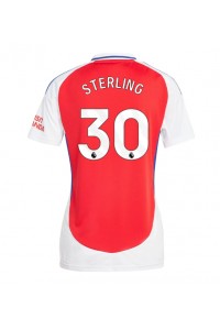 Arsenal Raheem Sterling #30 Voetbaltruitje Thuis tenue Dames 2024-25 Korte Mouw